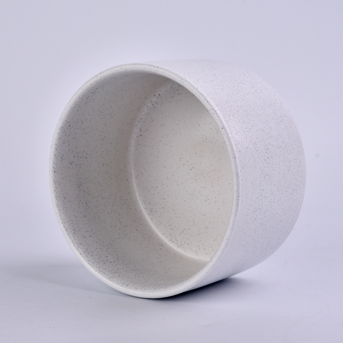 Home Decoration Simple White Ceramic Candle Jars