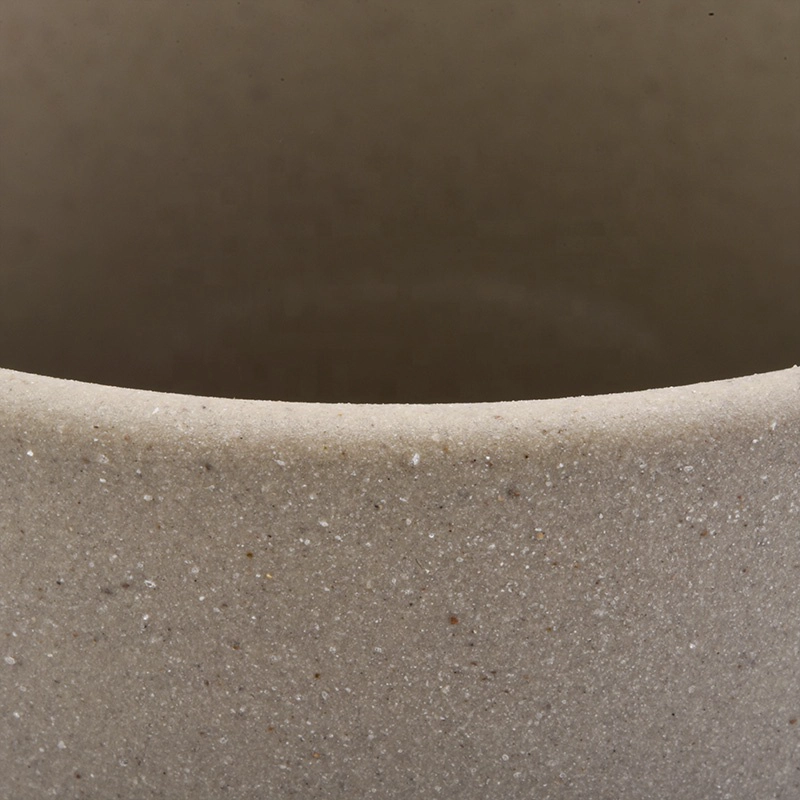 Customized Simple Ceramic Candle Vessels 8 oz 9 oz 10 oz