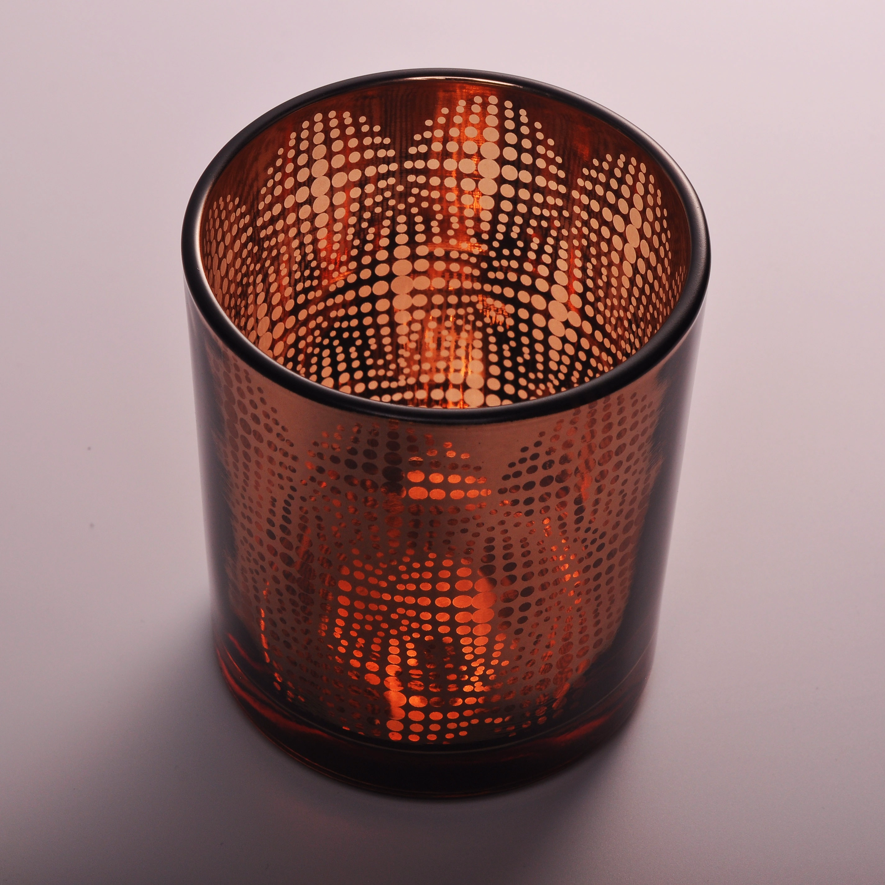 Wholesales luxury tealight crystal glass candle holder jar 6oz 8oz 10oz