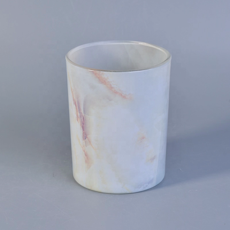 Marble pattern Glass Jars For Candle Making