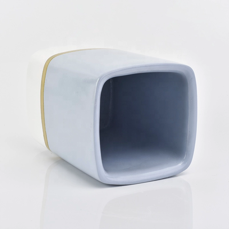 Custom Square Concrete Candle Vessel