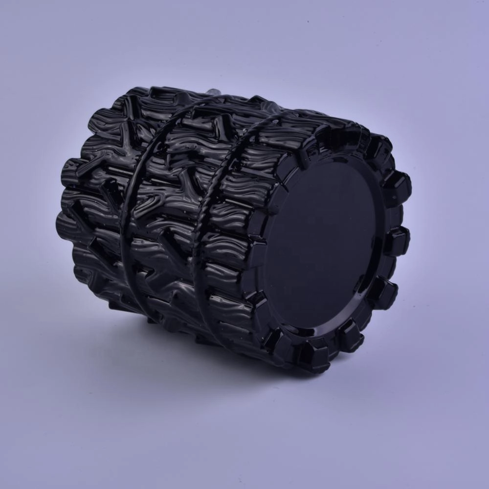 Luxury black tree design glass candle jar bulk 8oz 10oz 12oz