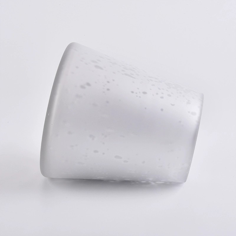 Frosted Glass Candle Jar Mercury Glass Candle Jar