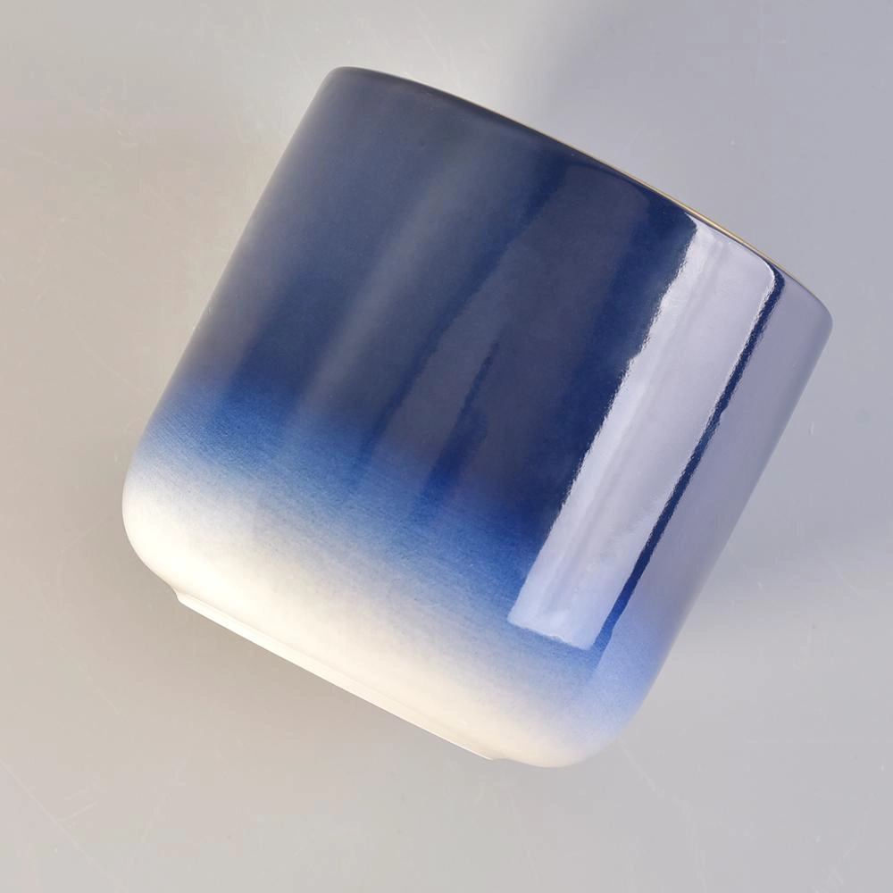 Wholesales rainbow ceramic candle holder home decor 10oz 16oz 20oz