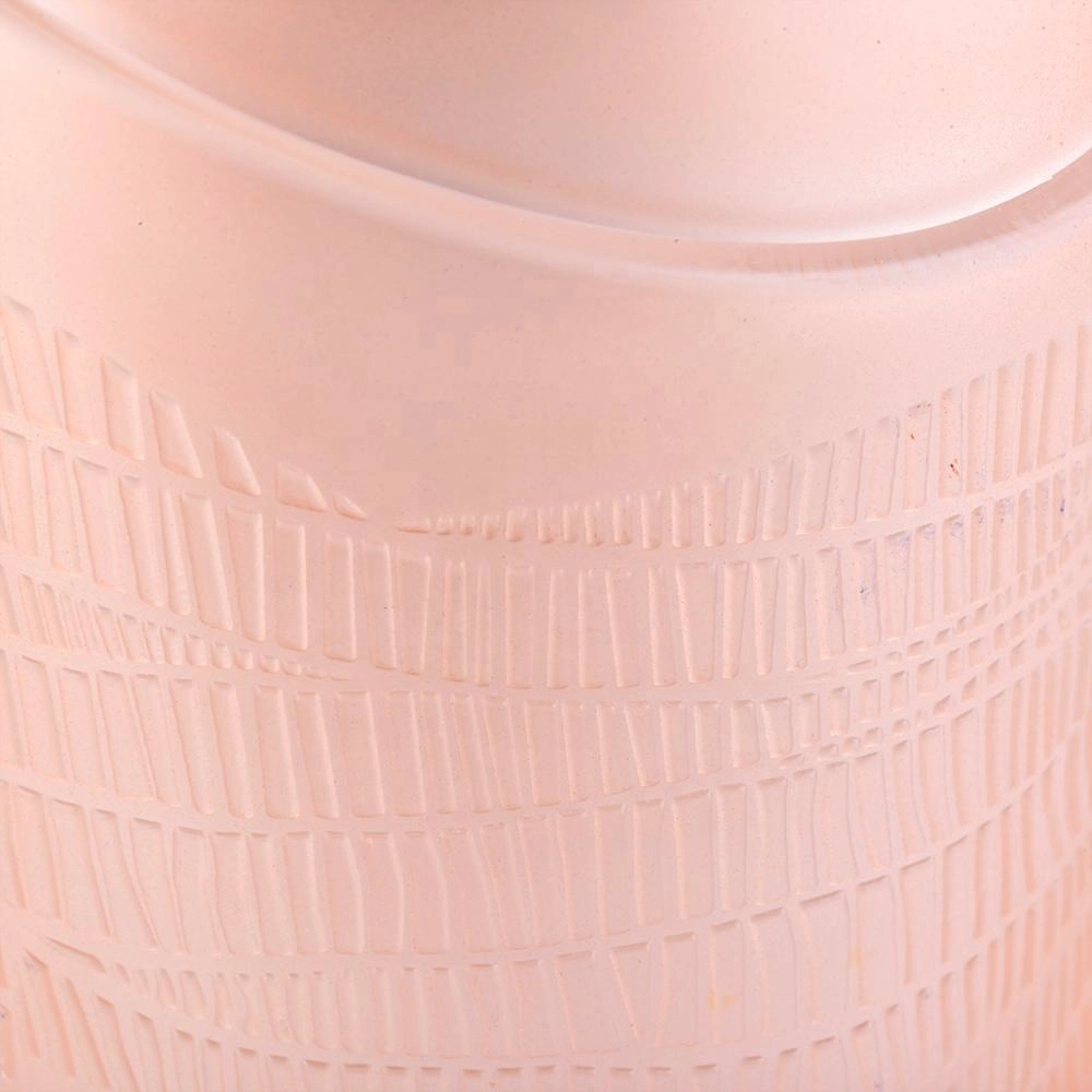 Sunny new design heart shape 10oz glass jar for candle making
