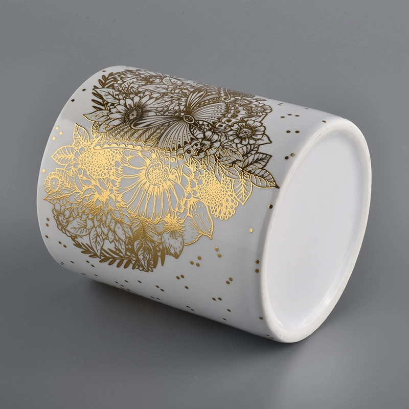 Custom Matte White Candle Jars Ceramic Wholesale