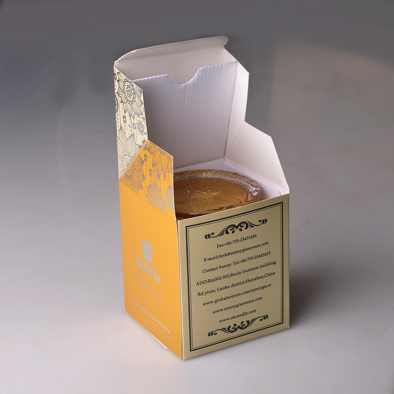 Wholesale high quality flower pattern glass candle jar with lid