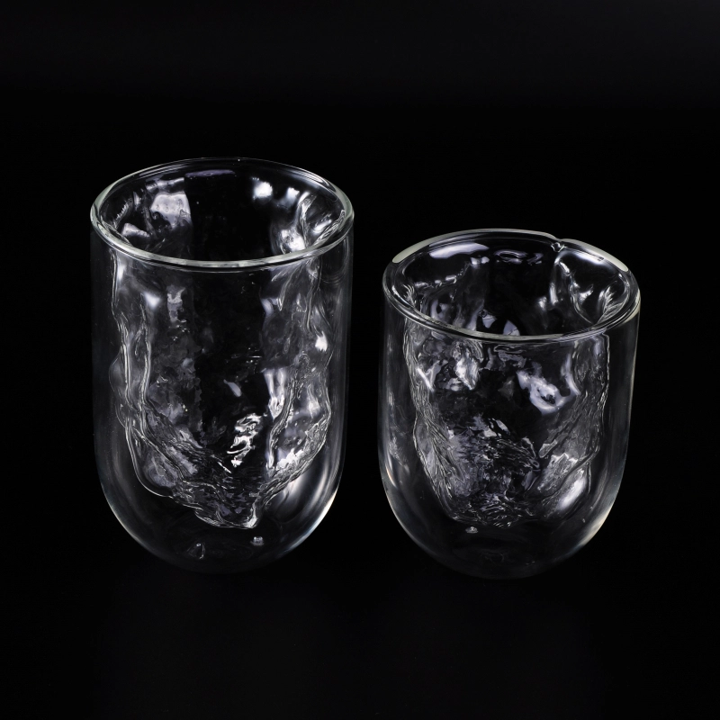Unique Double Walled Glass Cup For Juice