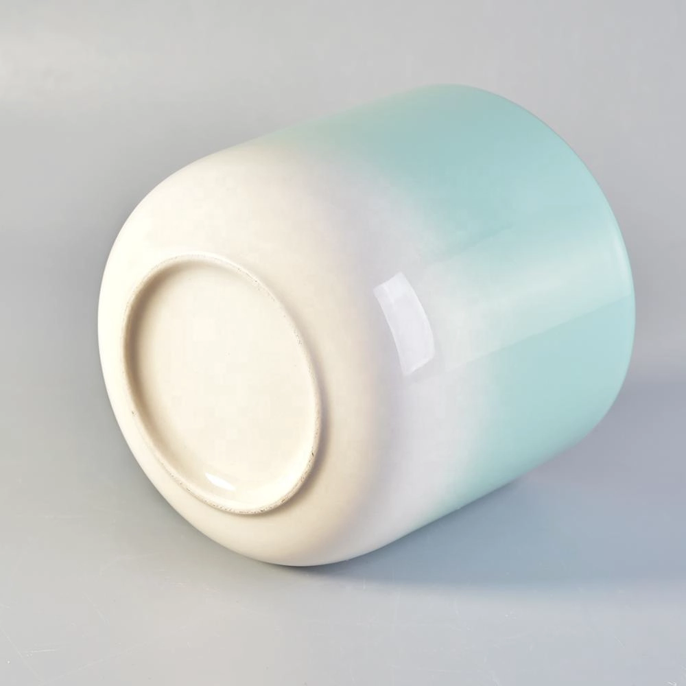 Wholesales rainbow ceramic candle holder home decor 10oz 16oz 20oz