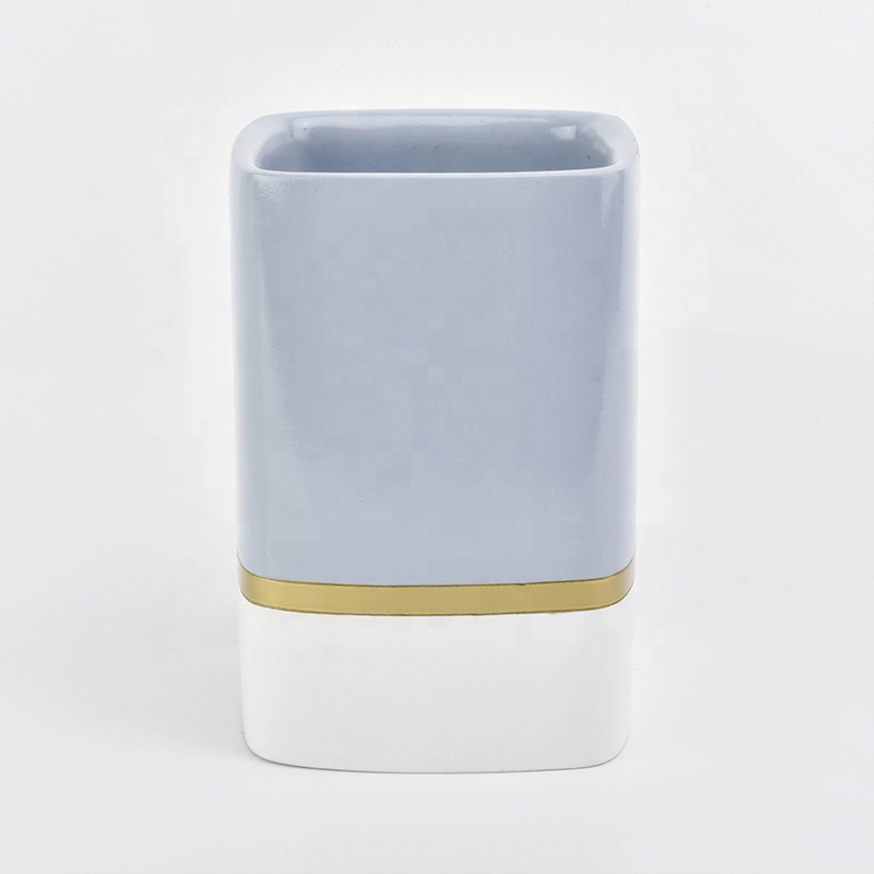 Custom Square Concrete Candle Vessel