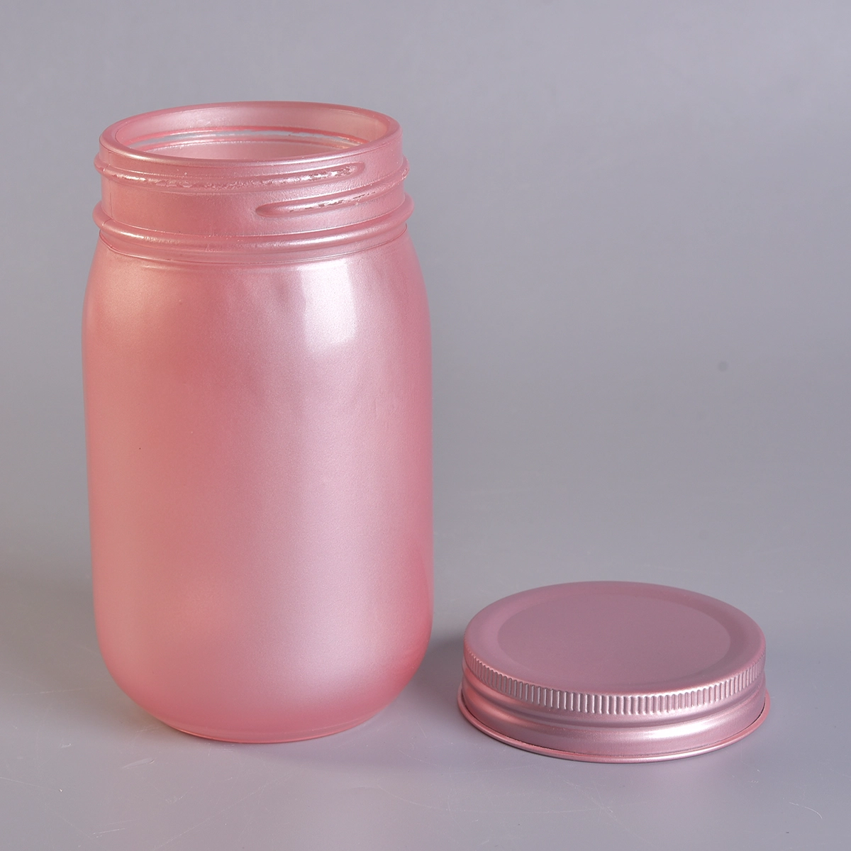 Low MOQ glass mason jar with lids for candle making