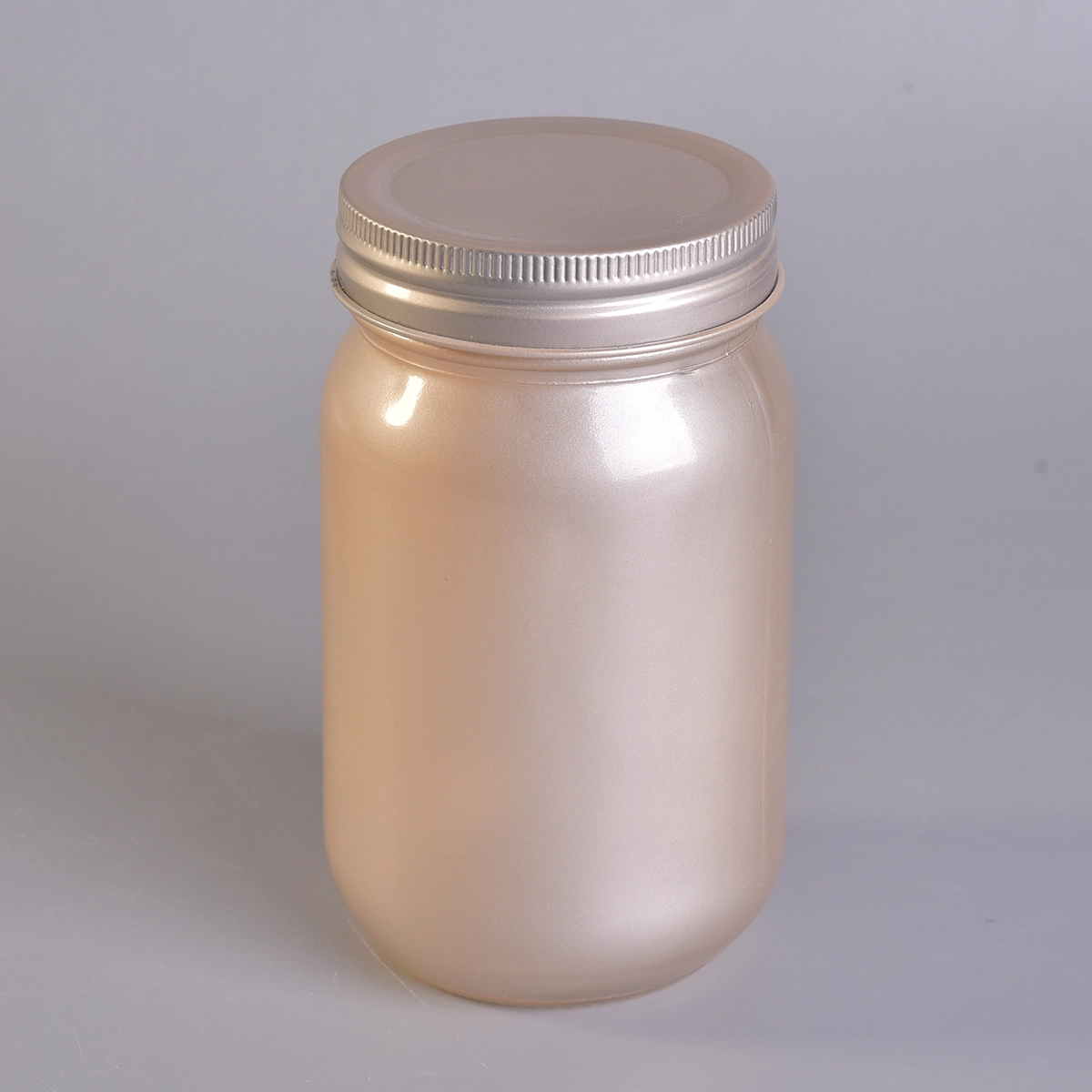 Wholesale glass mason jar with lid for candle making