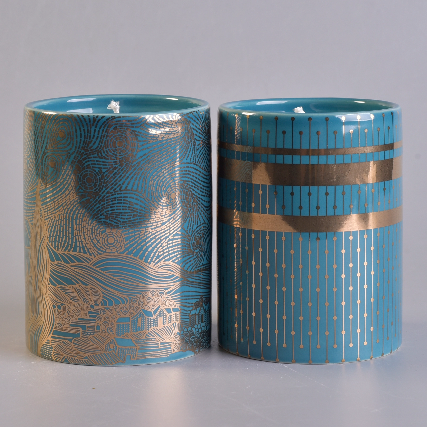 Custom Design Ceramic Candle Jars Wholesale