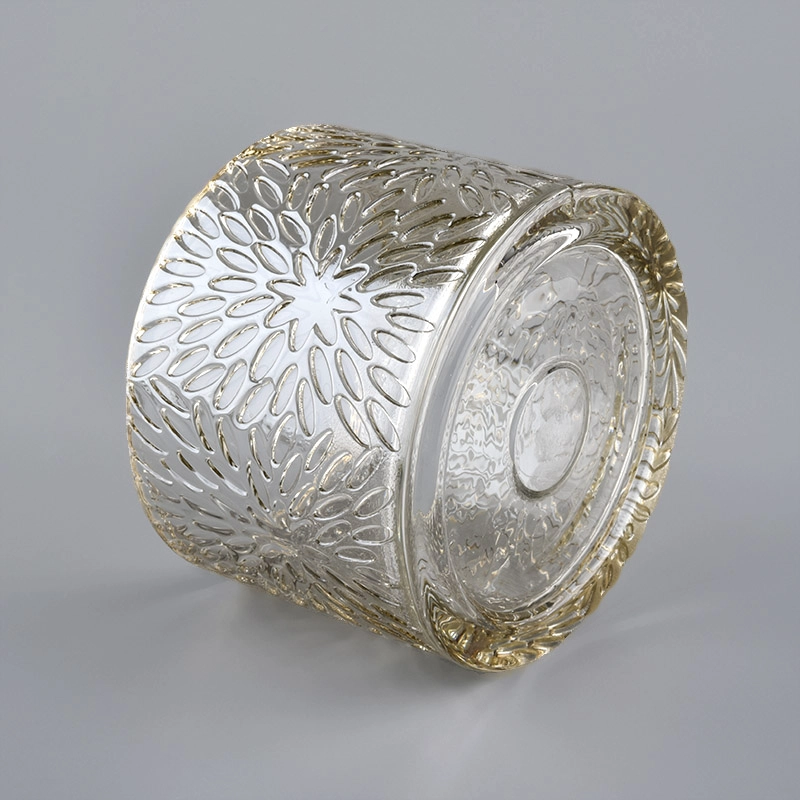 Glass Candle Jar With Glass Lid