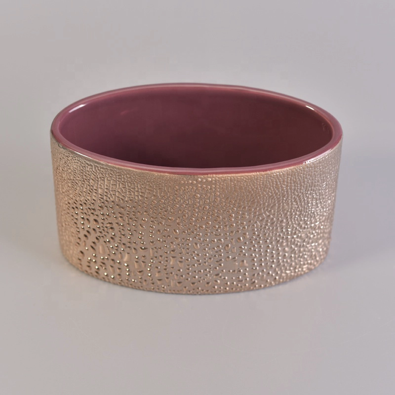 Christmas luxury custom votive ceramic candle container