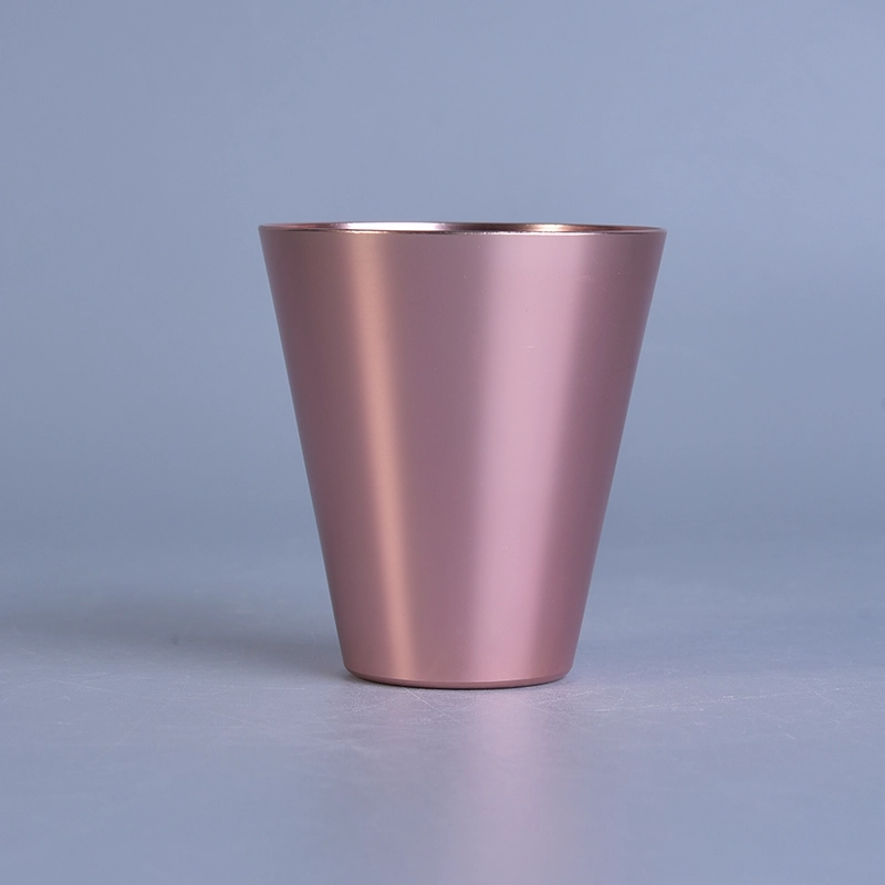 Vintage pillar aluminum tealight candle holder metal
