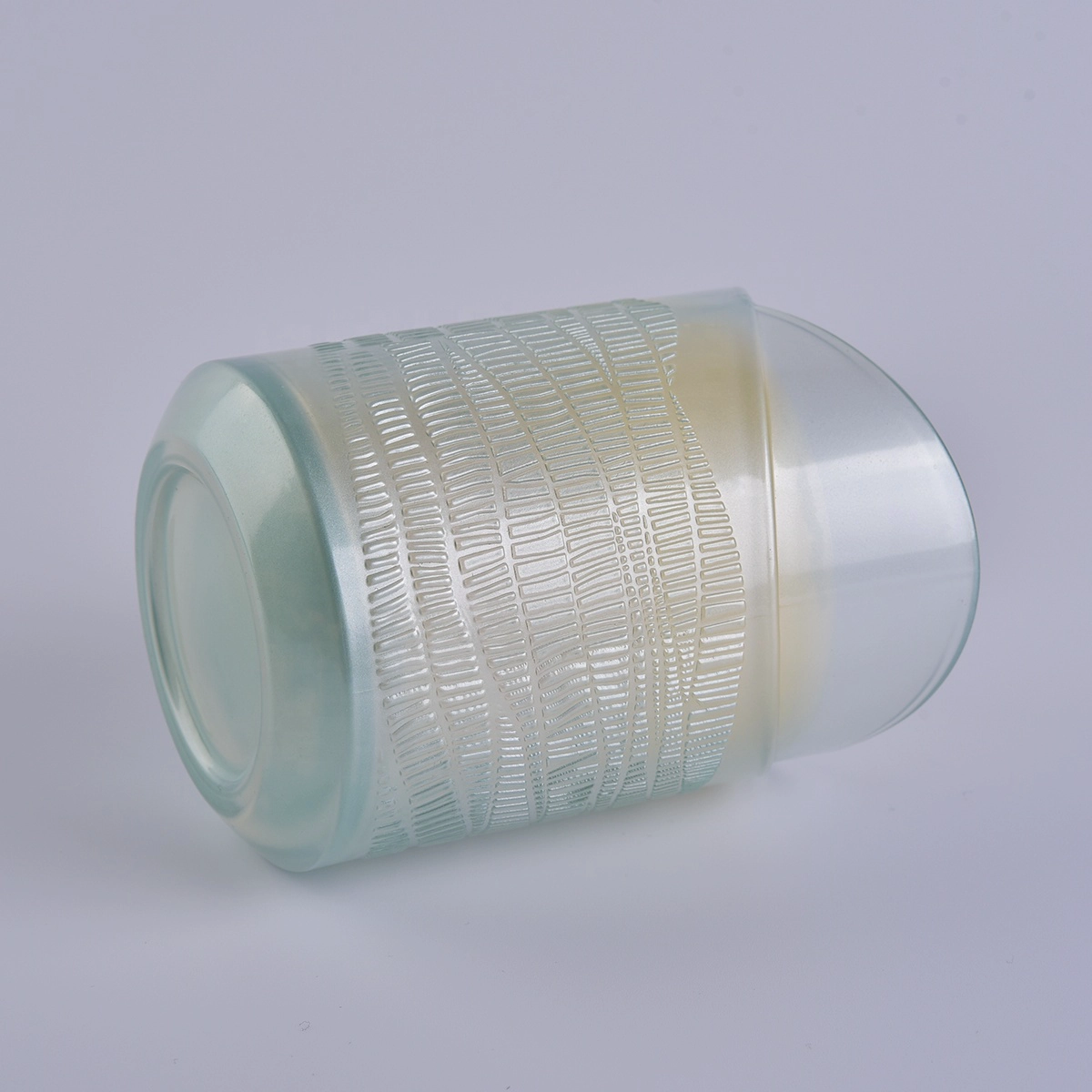 Sunny custom empty heart shape crystal glass Candle jar 10oz 20oz