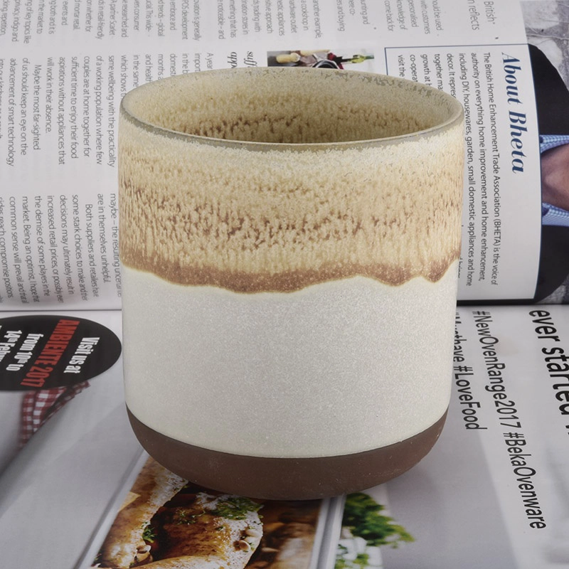 Modern 10oz Ceramic Jars For Candle Making