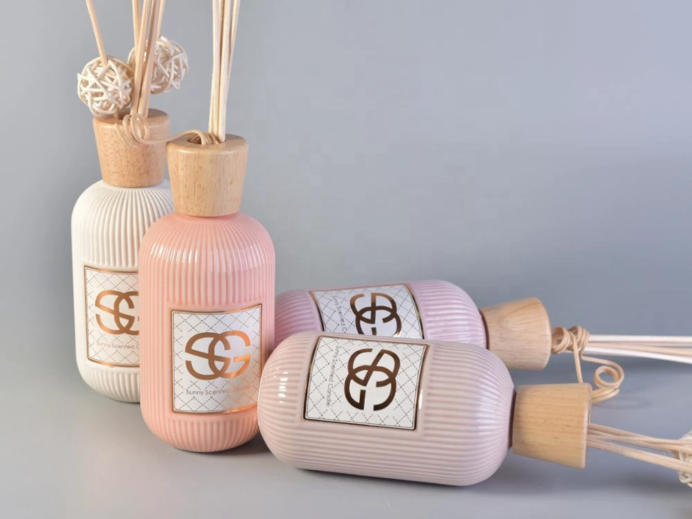 247ml decorative room ceramic reed diffuser bottle empty