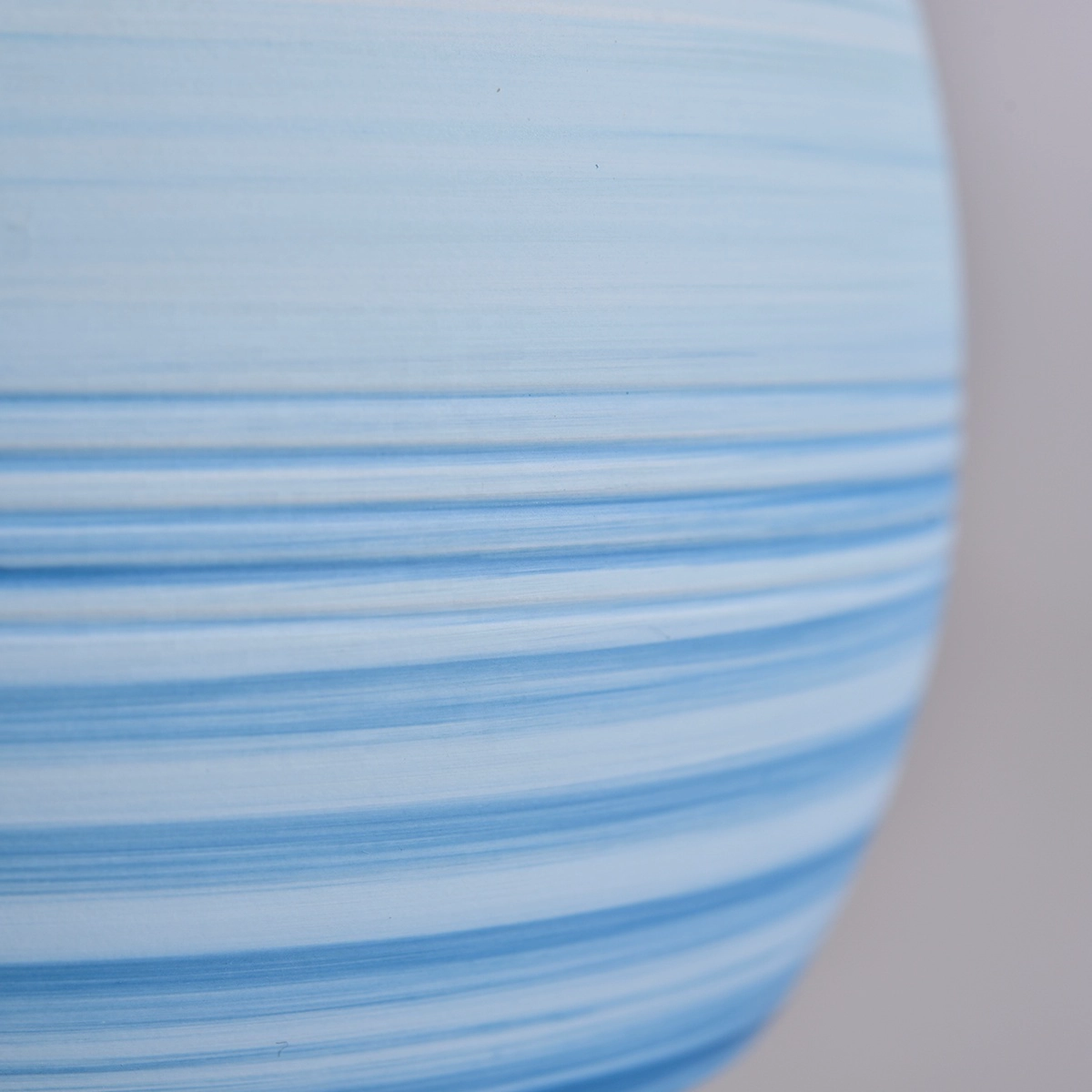 Factory price blue handmade frosted ceramic candle holder 8oz 10oz 12oz