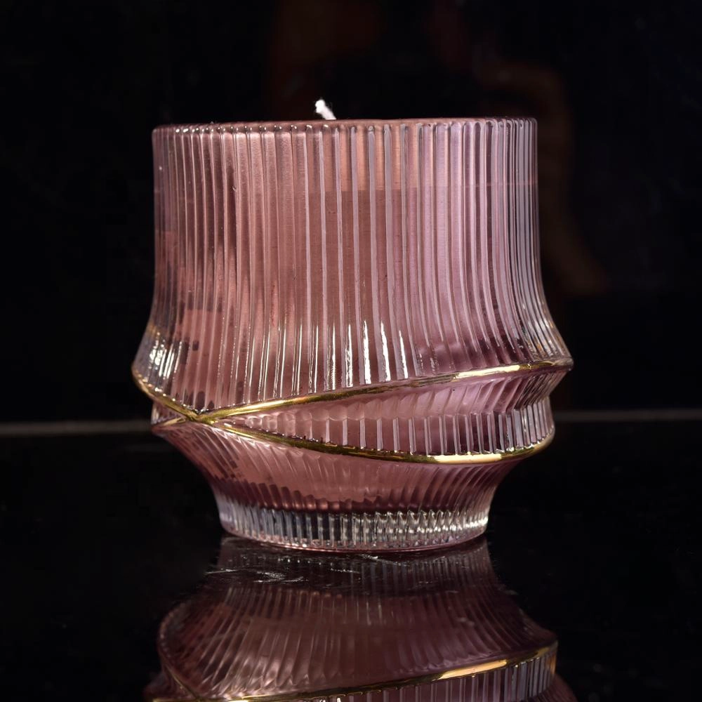 Sunny home decoration customized glass candle jars wholesales