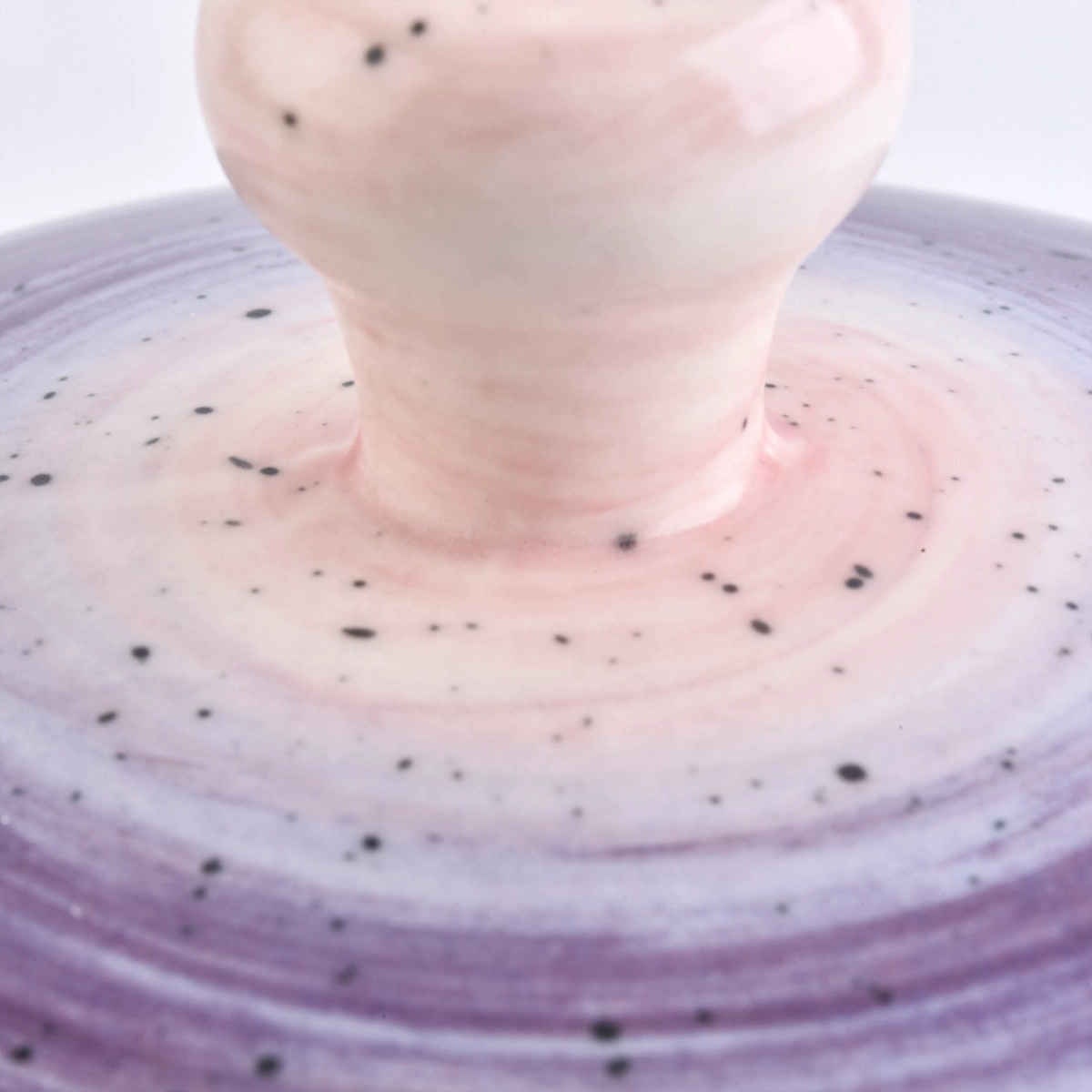 Home decoration vintage empty ceramic jars for candle making with lid