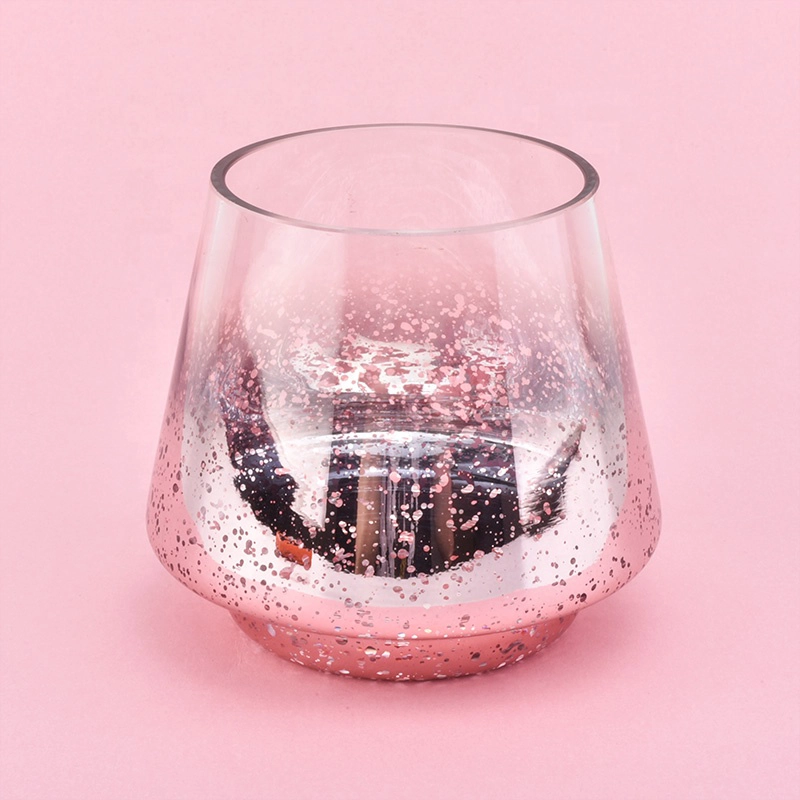 Mercury Glass Candle Jar For Christmas Season