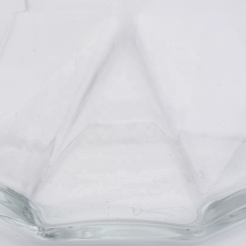 Sunny tealight custom decorative clear glass candle holder vessel