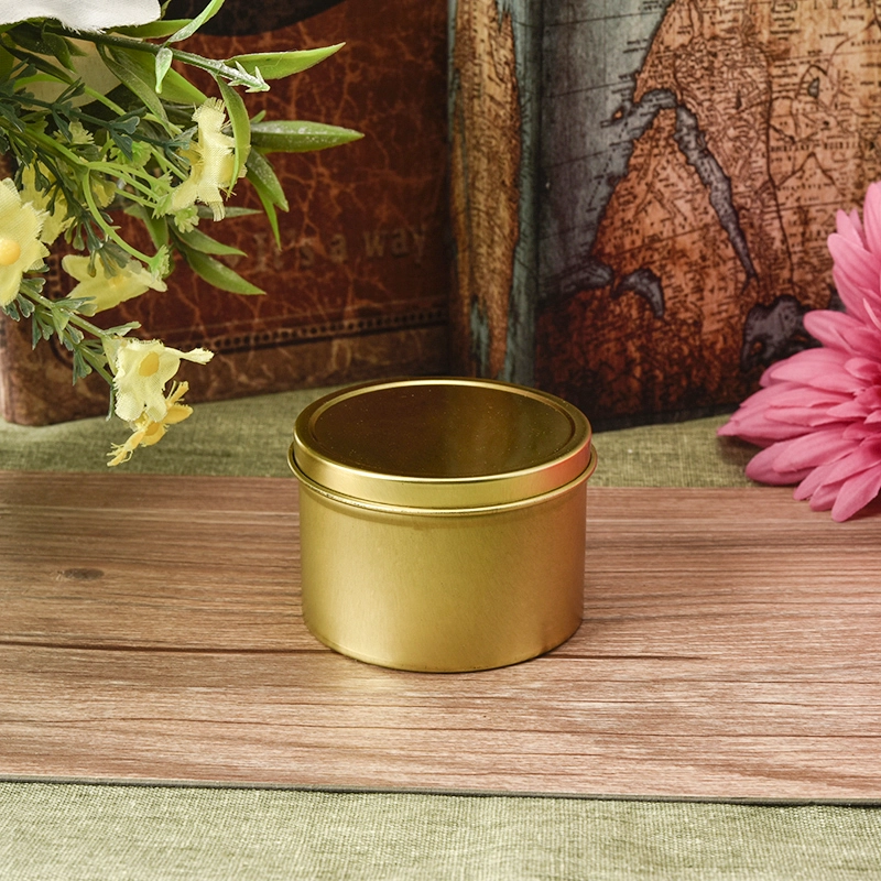 Wholesale Travel Gold Candle Tin Box 
