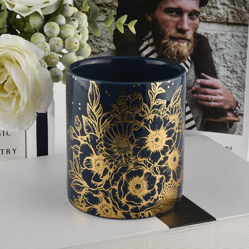 Custom Cylinder Candle Holder Ceramic