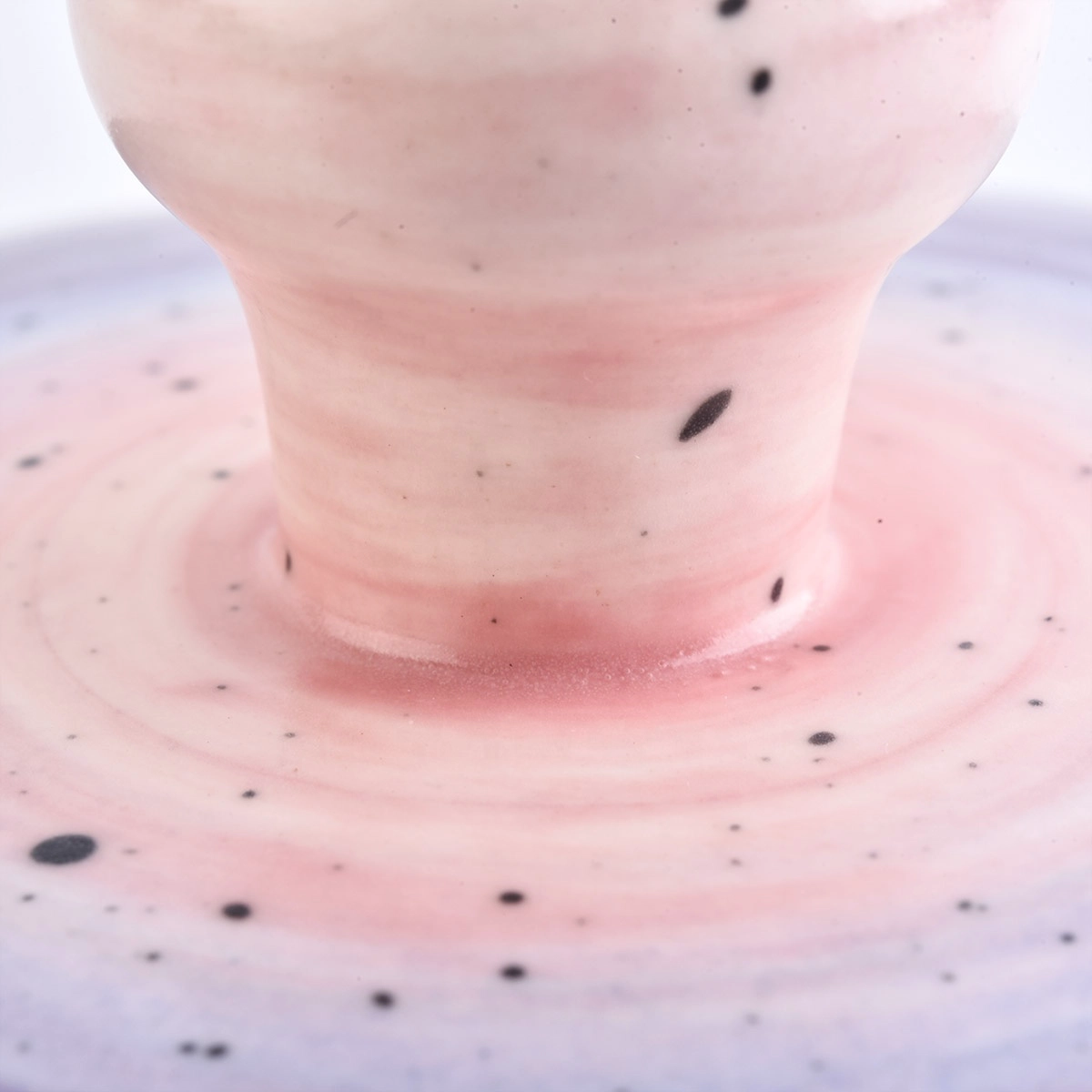 In bulk empty ceramic candle jar candle holder with lids