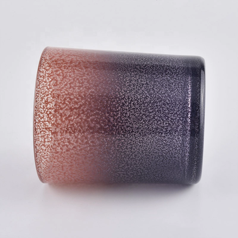 400ml Wholesales decorative gradient empty glass vessels for candles