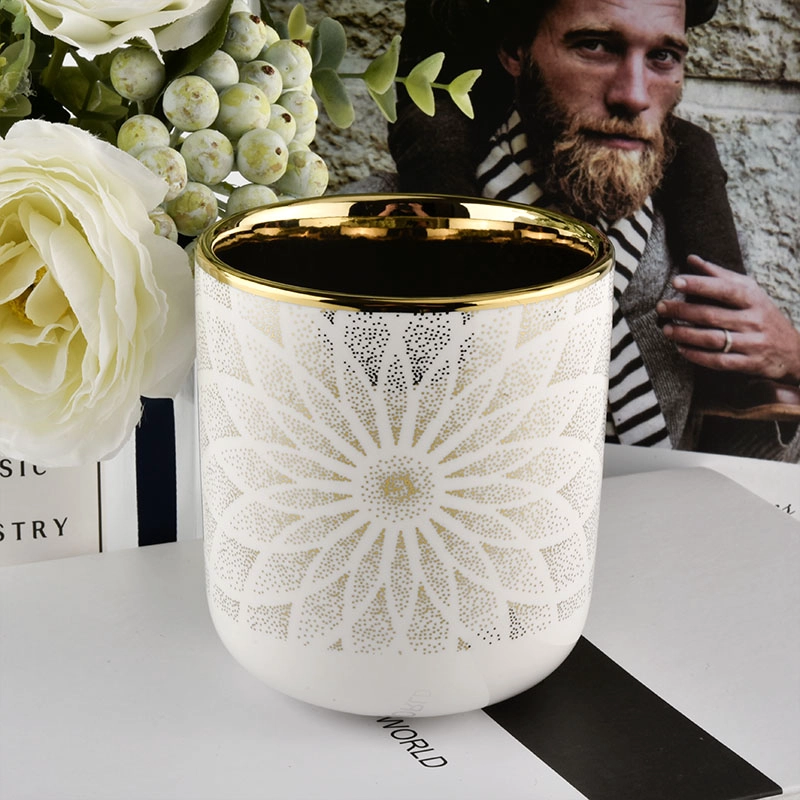 Home Decorative Ceramic Jar For Candle Making