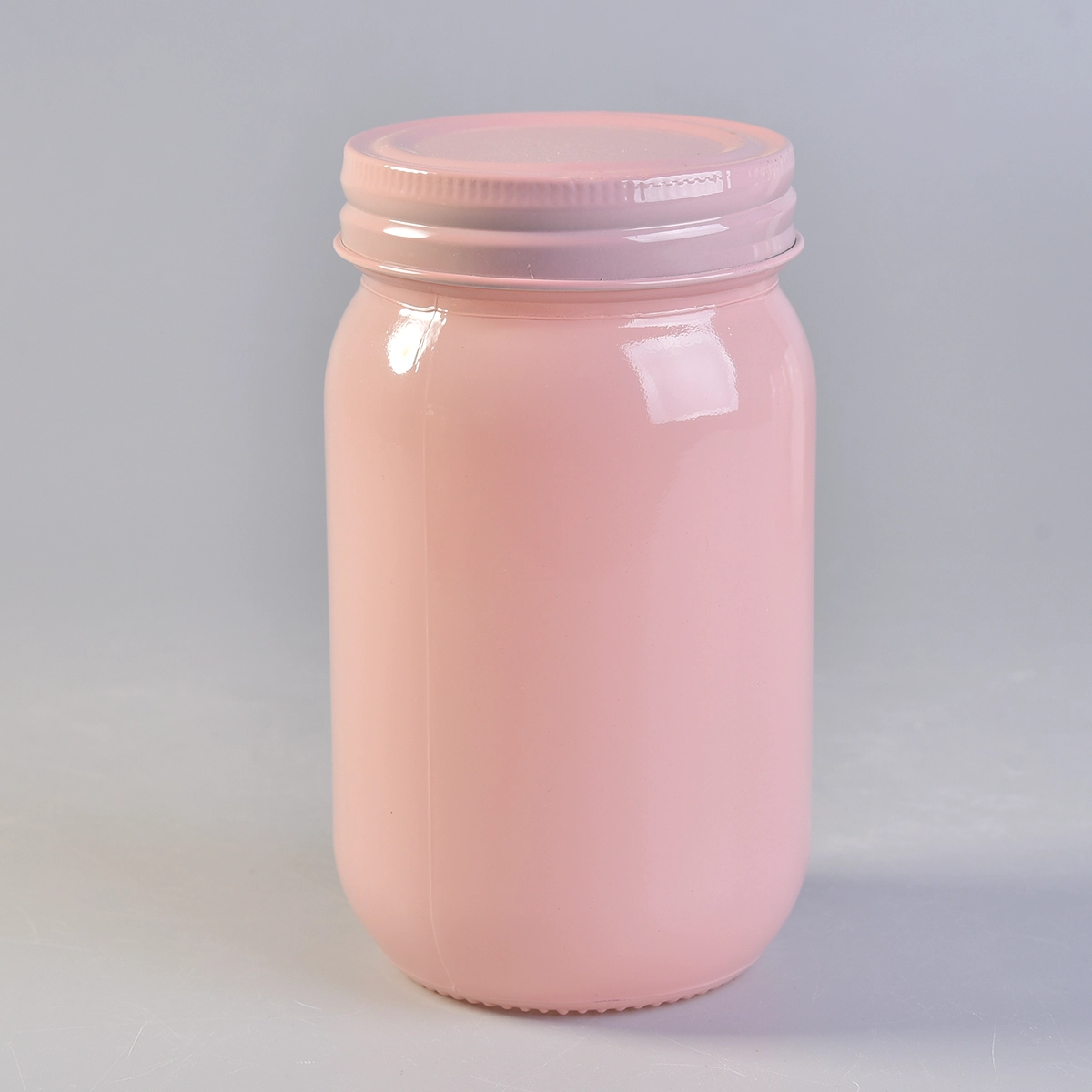 Wholesale glass mason jar with lid for candle making