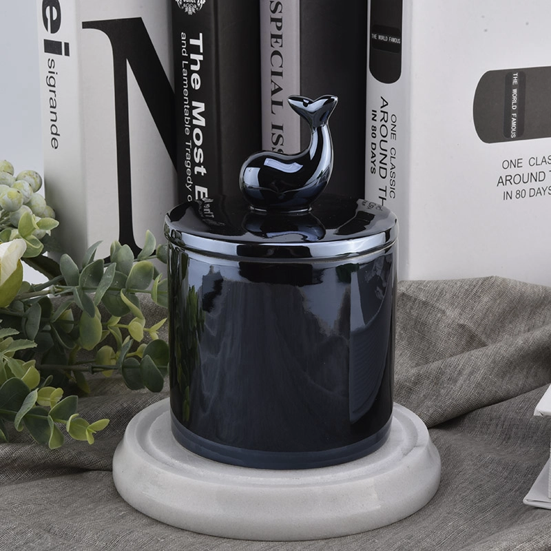 Luxury Ceramic Candle Container With Lids