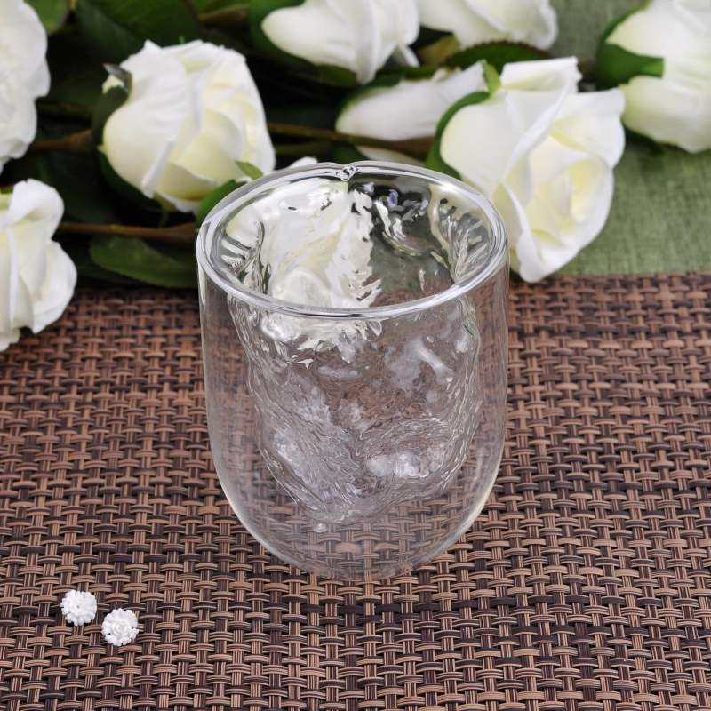 Unique Double Walled Glass Cup For Juice