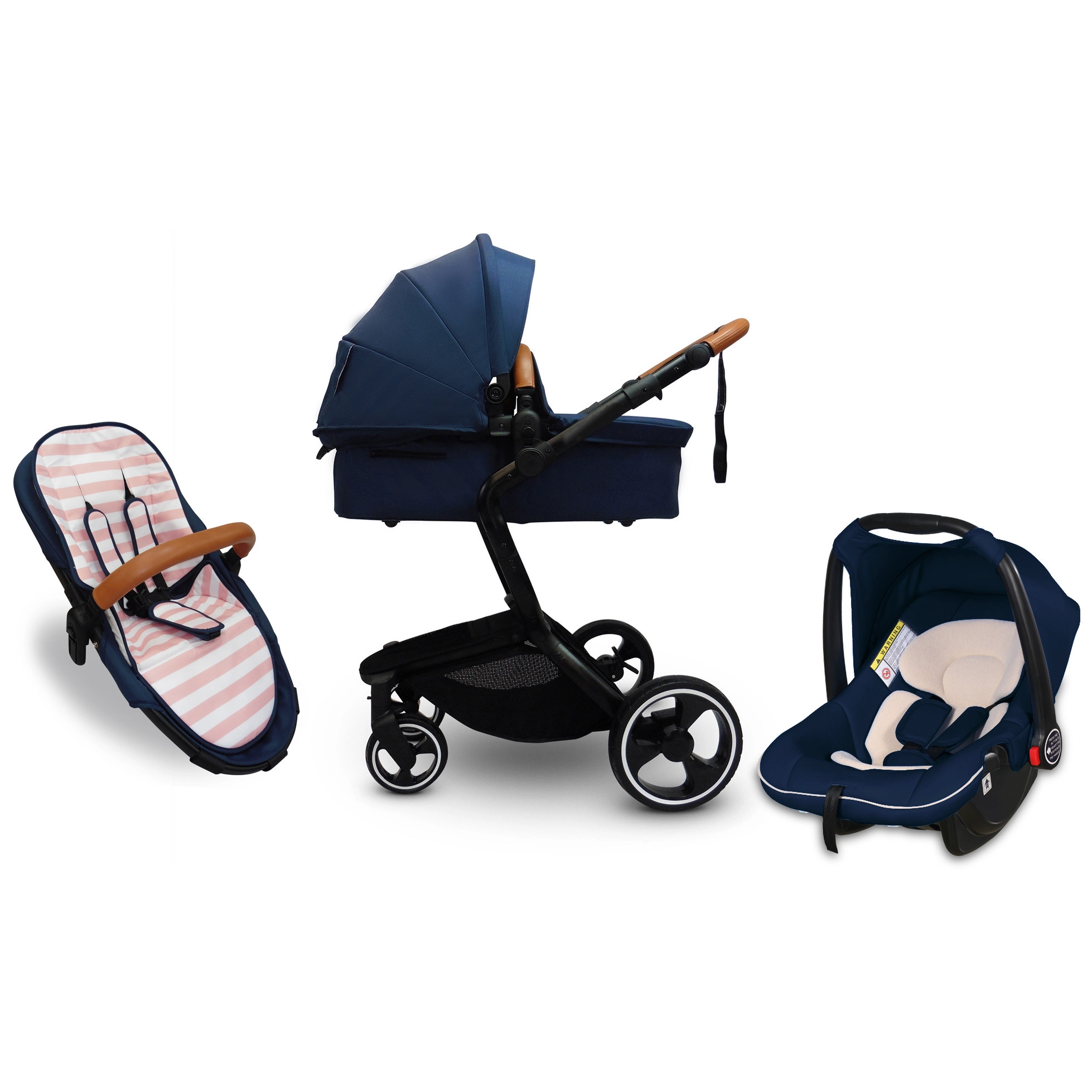 baby opvouwbare kinderwagen babykinderwagen 3 in 1 en autostoel