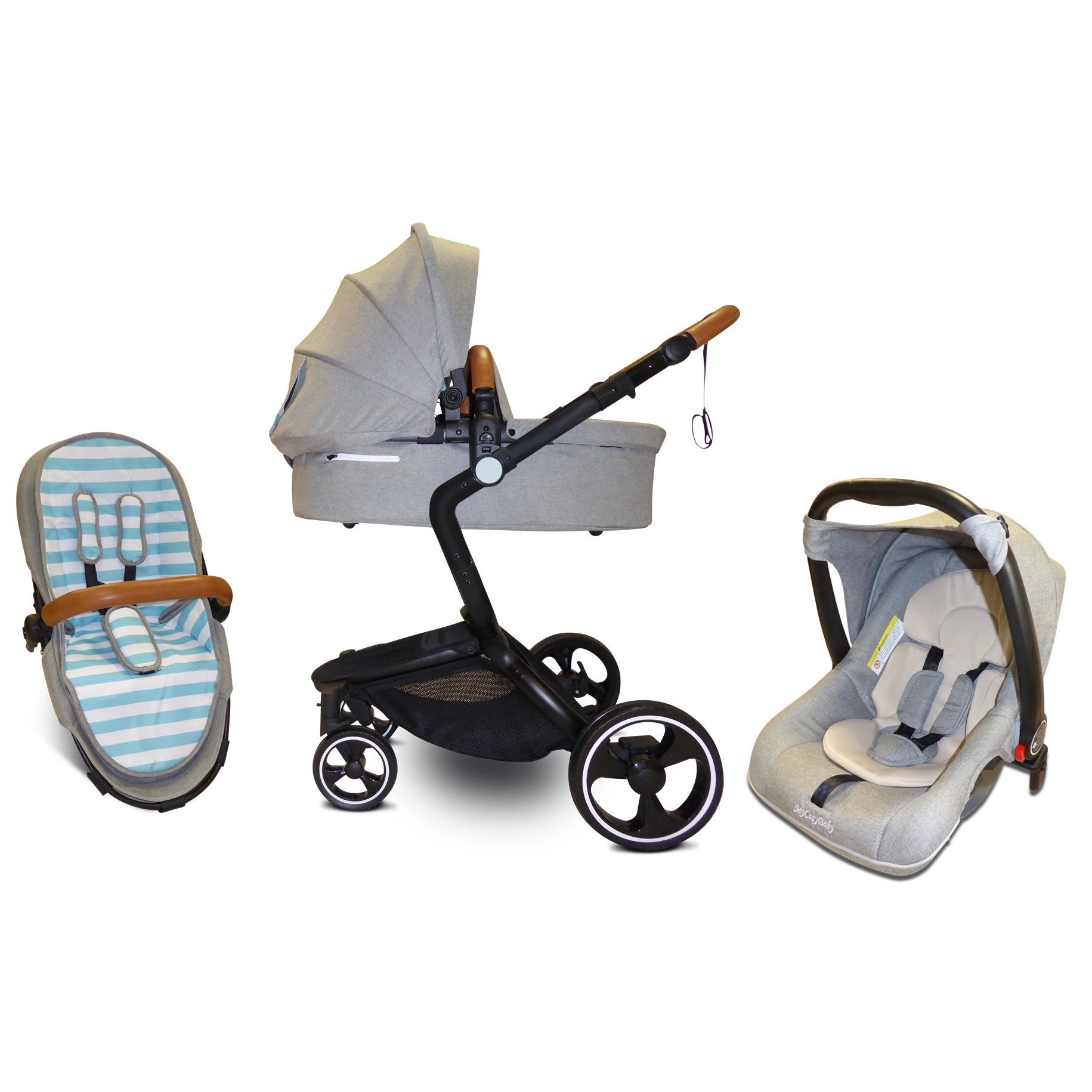 baby opvouwbare kinderwagen babykinderwagen 3 in 1 en autostoel