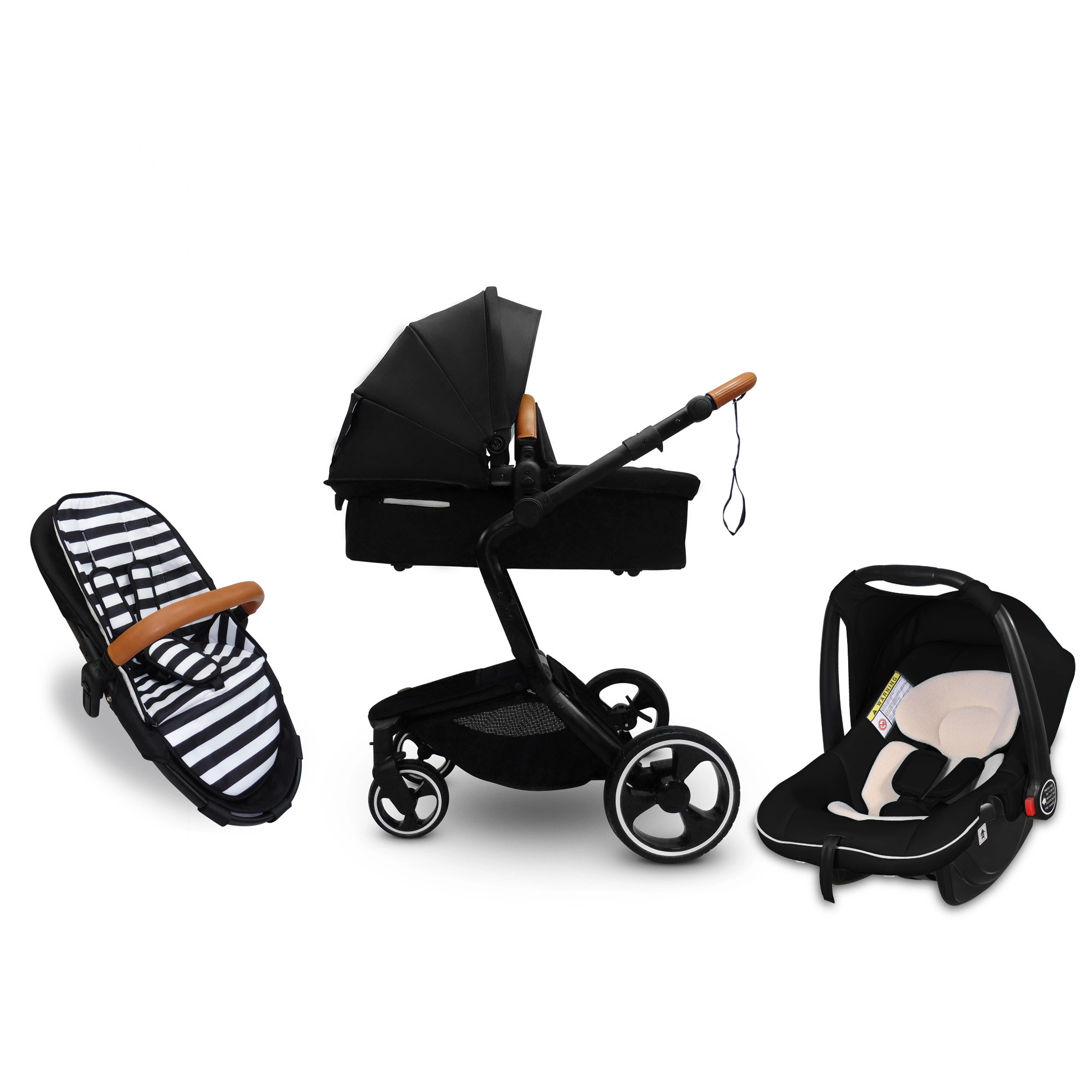 China En1888 AS/NZ2088 certificaat Baby carry mand kinderwagen 3 in 1 multifunctionele kinderwagen met autostoel fabrikant