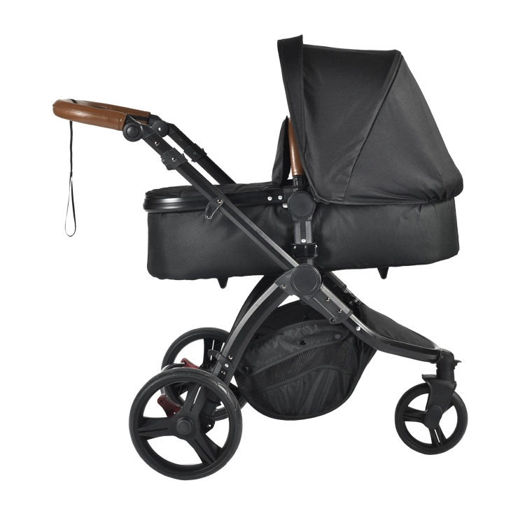 Outdoor travel shock absorbing 3 wheel adjustable quick folding jogger stroller baby carriage jogging baby stroller with car seat