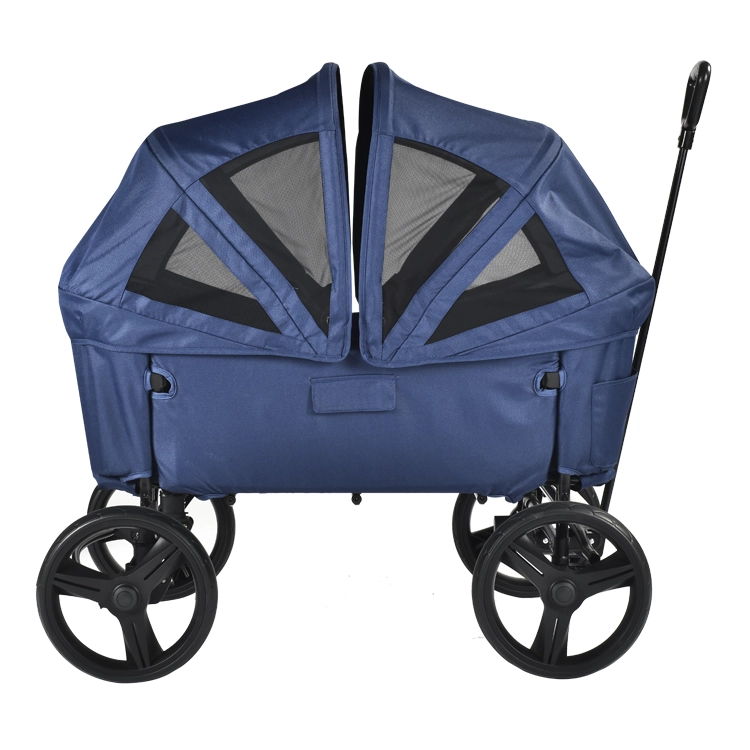 oem Carro pieghevole in ferro tubo 600D oxford outdoor Baby Per 2 vagoni per bambini Babeis con CE