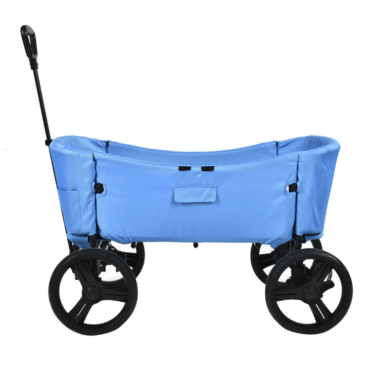 Oem ODM babyproductenfabriek Multifunctionele opvouwbare strandwagen met vier wielen en gesloten structuur