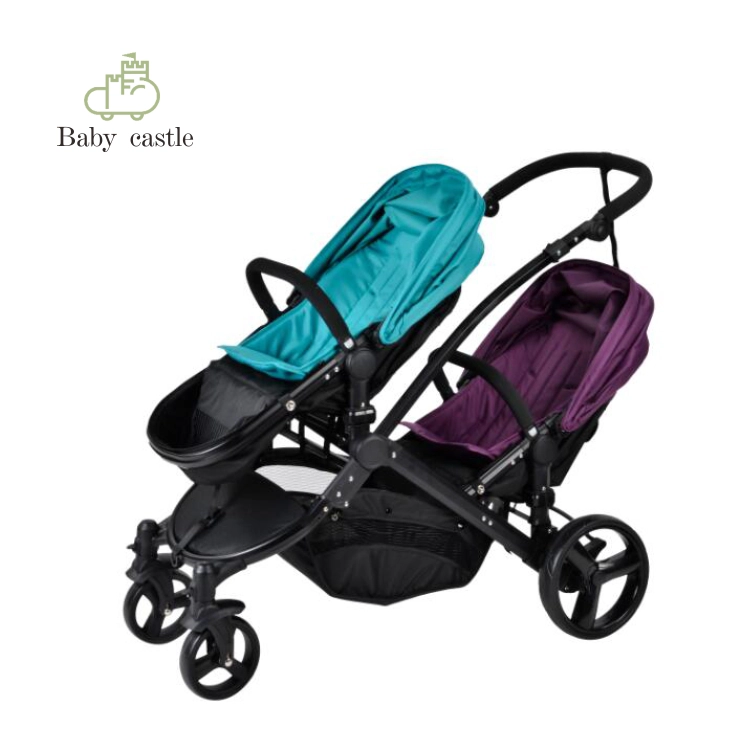 Hoogwaardige afneembare en luxe kinderwagens, dubbele kinderwagen met En1888 ASNZ2088