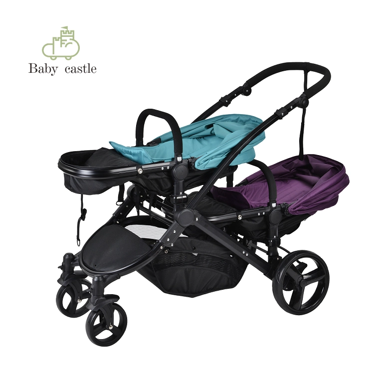 Hoogwaardige afneembare en luxe kinderwagens, dubbele kinderwagen met En1888 ASNZ2088