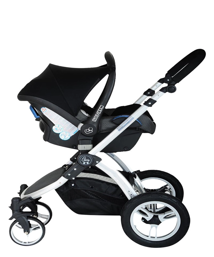 2024 vendita calda classica carrozzina in alluminio per bambini passeggino 3 in 1 con certificato AS/NZ2088 e EN1888