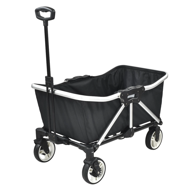 Collapsible camping trolley folding multipurpose camp wagon cart