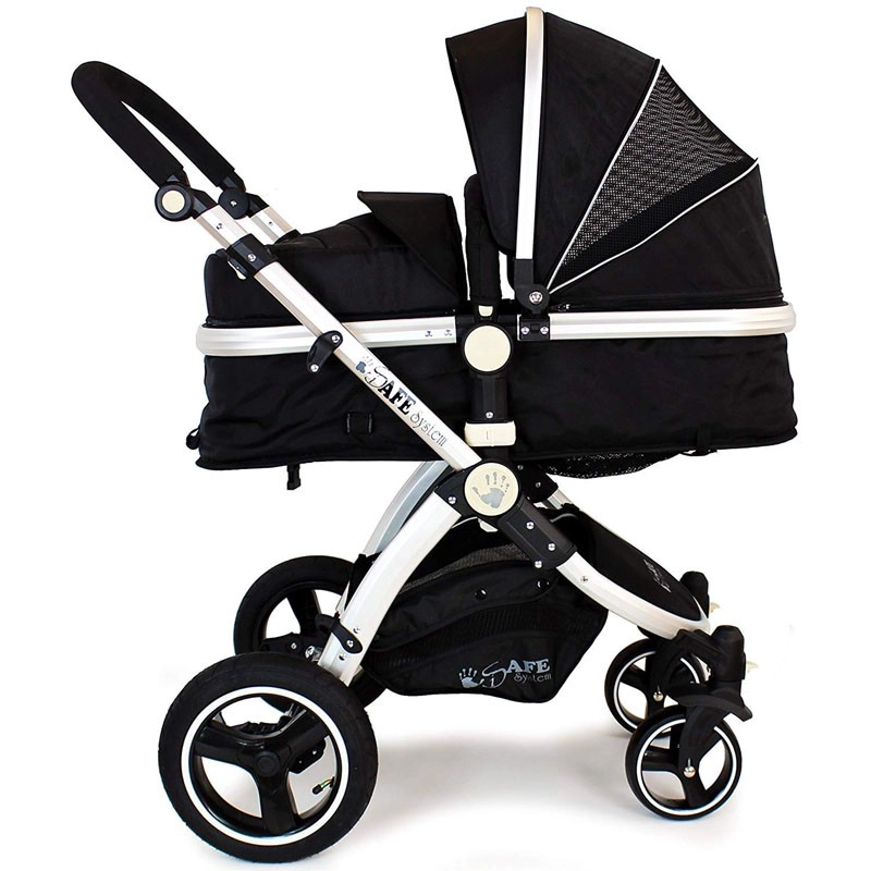 Cina Carrozzina/passeggino di lusso 2 in 1 per bambini - Telaio in tubo di alluminio, cappottina a 3 sezioni, grandi ruote in PU produttore