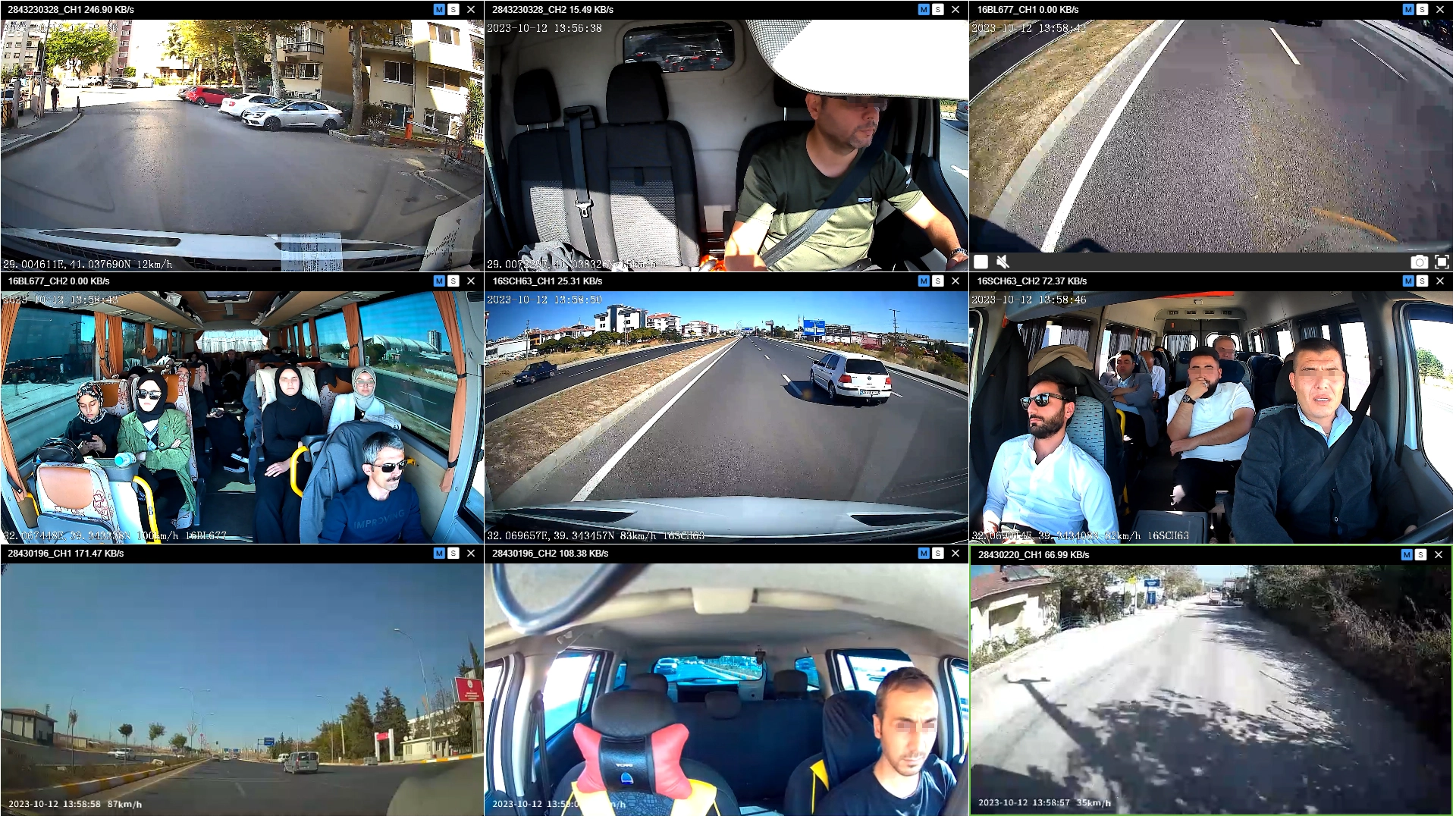 Mini Dual lens 4G Wireless Dashcam Driving Recorder with GPS Tracking for Taxi Truck Bus