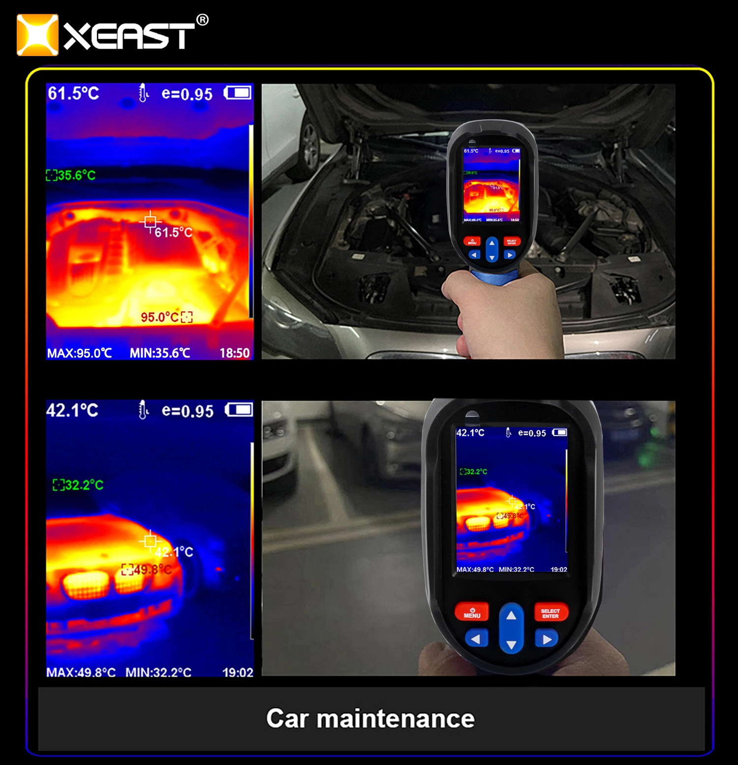 XEAST New XE-30 Thermal Imaging Camera Module Infrared Thermal Imager Sensor for Floor Heating Detector Temperature Plastic