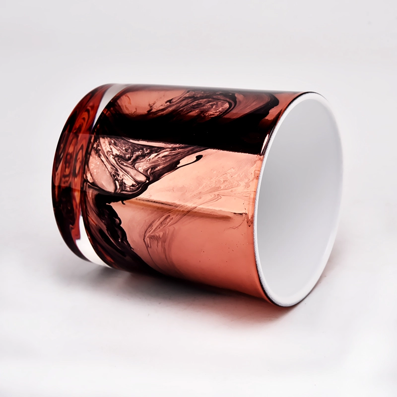 luxury abstract painting glass candle jar luxury abstract painting glass candle jar